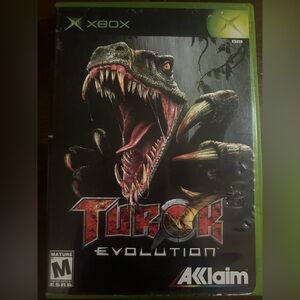 Pre-Owned CIB Turok Evolution FPS Retro Video Game by Acclaim for the OG Xbox